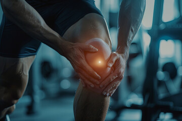 Athlete experiencing a knee injury during fitness training, highlighting the importance of proper form and medical attention in sports