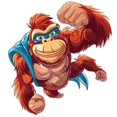 Orangutan superhero