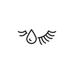 Eyelash Glue Icon. Simple eyelash glue icon for social media, app, and web design. Vector illustration
