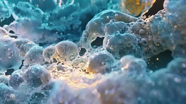 A confocal microscopy animation depicting the formation of a clearly defined autophagosome with a distinct inner and outer membrane.