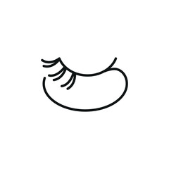 Eyelash Extension Icon. Simple eyelash extension icon for social media, app, and web design. Vector illustration.