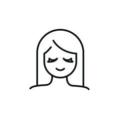 Eyelash Icon. Simple eyelash icon for social media, app, and web design. Vector illustration.