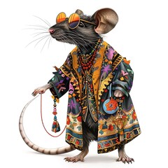Rat ethnic fusion fashion