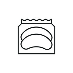 Patch Packaging Icon. Simple patch packaging icon for social media, app, and web design. Vector illustration.