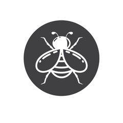 honey bee icon vector element design template