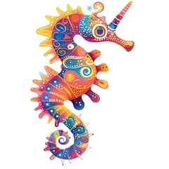 Seahorse modern boho fashion