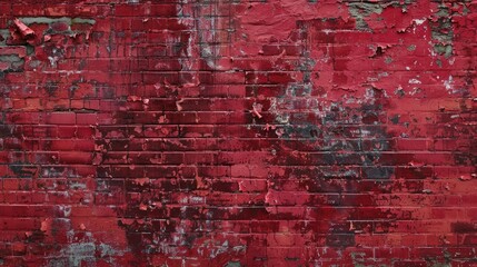 Obraz premium Background of a red brick wall