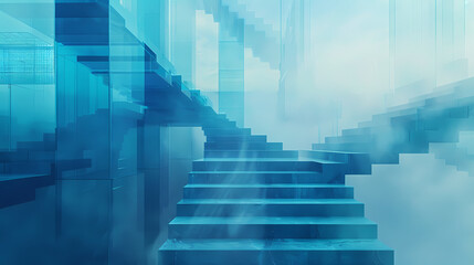 Obraz premium Abstract geometric digital artwork