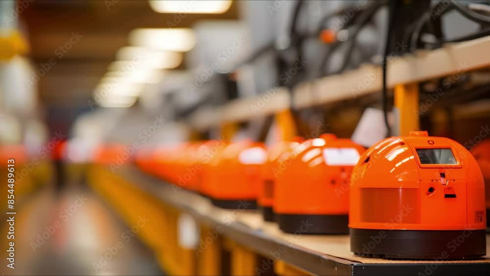 Aufkleber monitoring fire alarm system in a factory to enforce security protocols and ensure emergency prepare