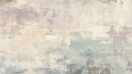 Rustic Textured Wall with Serene Retreat Color Washing Technique. Aged effect. Palette of aqua, lavender, beige, sage, and gray with subtle variations. High-resolution. Soft and layered finish.