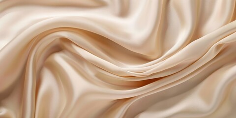 Obraz premium Creamy Draped Fabric Texture