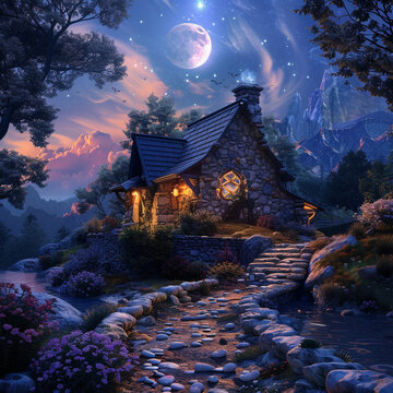 house in the mountains