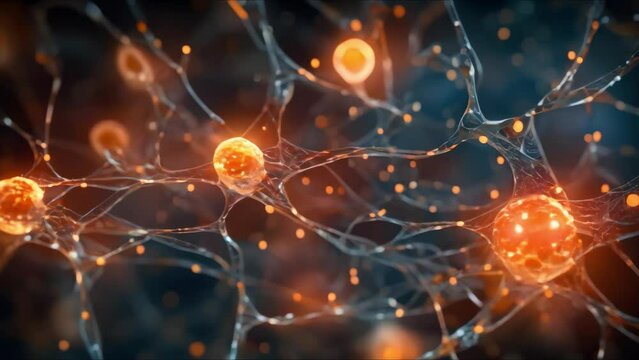 Illustration of Neural Network in the Human Brain for Scientific Research. Concept Neuroscience, Brain Research, Neural Networks, Illustration, Scientific Study