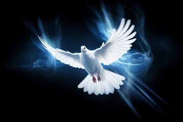 Symbolic representation of a peaceful dove, an emblem of tranquility and harmony