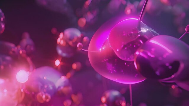 molecule or atom, Abstract structure for Science or medical background, 3d illustration, science, atom, abstract, chemistry, structure, blue, chemical, background