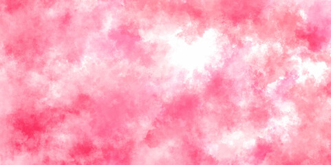 Beautiful abstract color pink texture background on white surface granite, orange and pink cloud sky on art graphics, pink background. Abstract painted watercolor background on paper texture.