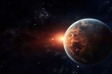 Obraz premium Earth astronomy space universe.