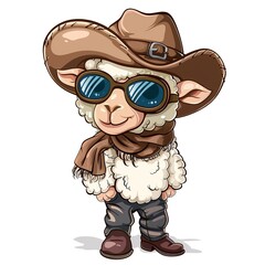 Sheep western fashion