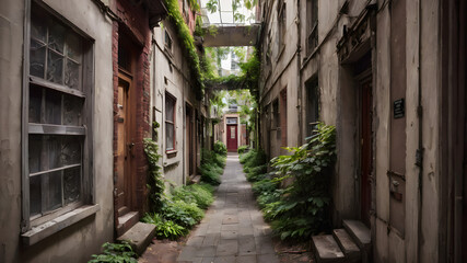 Fototapeta premium Explore and photograph the hidden corners of your city or neighborhood.