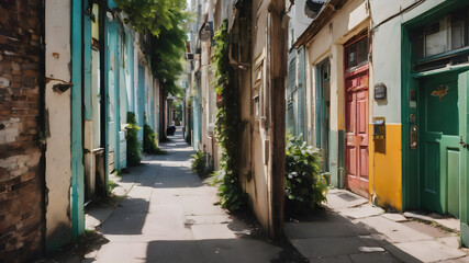 Fototapeta premium Explore and photograph the hidden corners of your city or neighborhood.