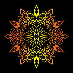 luxury ornamental mandala design background, Decorative ornamental Mandala in ethnic oriental style, Vintage decorative elements