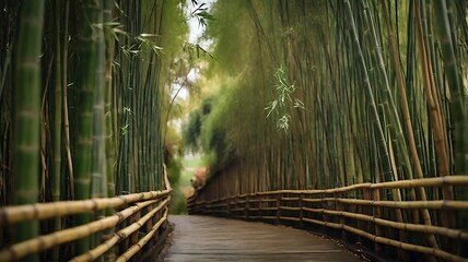 Fototapeta premium Bamboo Forest in Japan, Arashiyama, Kyoto