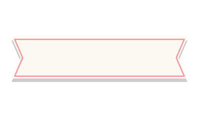 ribbon banner illustration on white background