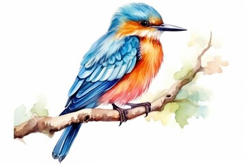 Obraz premium Illustration of own bird bluebird animal beak.