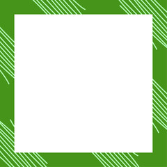 Colorful Abstract Frame Border Template with Cartoon Illustration