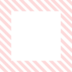 Colorful striped frame in cute pastel pattern