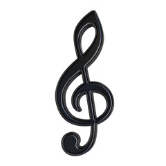 music note clipart, music item, , black, isolated on white background