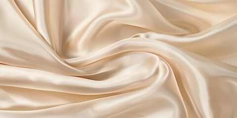 Obraz premium Abstract Draped Fabric: A Study in Creamy Tones