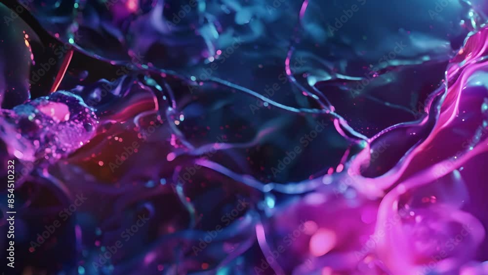 Poster a fluorescent microscopy animation highlighting the remaining synapses after a round of pruning.