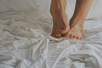 close-up feets photorealistik 