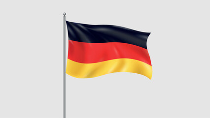 Waving National Flag Of Germany. 3D Flag Vector