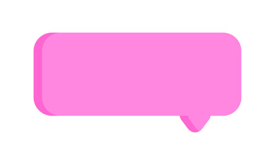 hand drawn speech bubble on white background