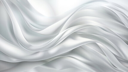Naklejka premium Abstract white background with smooth lines and gradients, soft light and shadow effects, elegant silver color scheme
