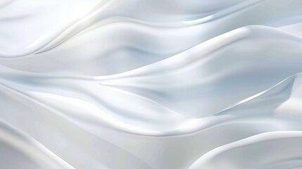 Obraz premium Abstract white background with smooth lines and gradients, soft light and shadow effects, elegant silver color scheme