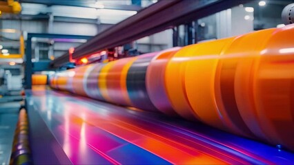 Digital printing house with a large format printing machine. Concept Large Format Printer, Digital Printing Services, Custom Signage, Commercial Printing, High-Quality Prints