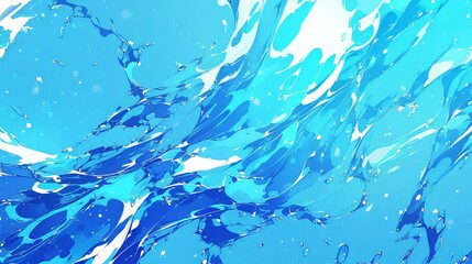 Blue Liquid Abstract Background