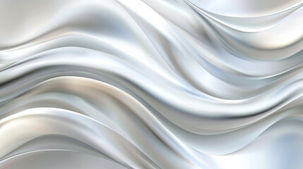 Abstract white background with smooth lines and gradients, soft light and shadow effects, elegant silver color scheme