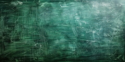 Obraz premium Green Chalkboard Background with Scratches