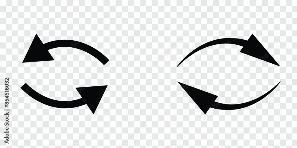 Poster renew icon vector. swap arrows icon vector illustration and symbol for website and graphic design. v