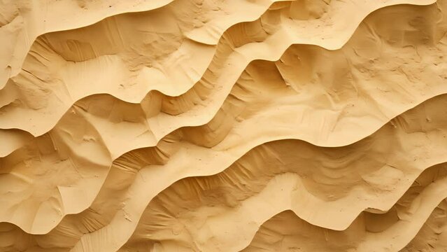 Jagged lines and uneven patterns cover the tan surface resembling a maze of sandy grains waiting to attack.