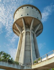 tower of the aqueduct, brutalist architecture	
