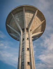 tower of the aqueduct, brutalist architecture	
