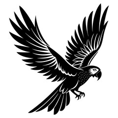 Obraz premium parrot silhouette SVG file