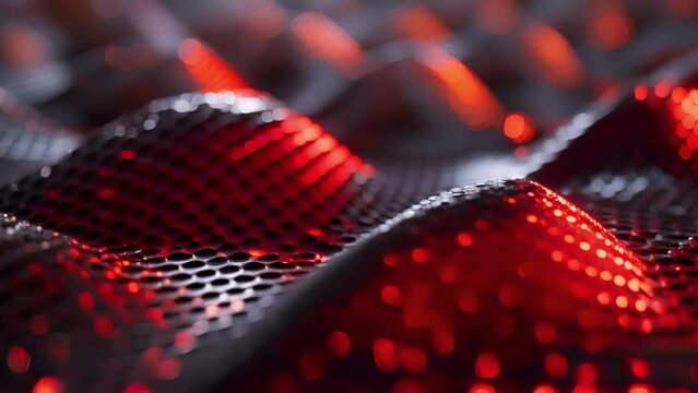 A series of closelypacked nanotube transistors each with a slightly different curvature and texture creating a dynamic and intricate pattern.