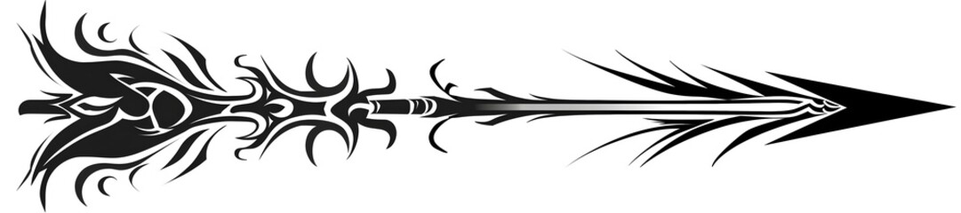 Retro Tribal Arrow Graphic for Gaming Design