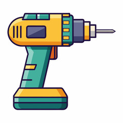  Drill vector illustration on a white background 